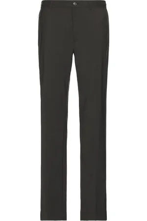 THEORY Curtis Pleated Trousers in Charcoal
