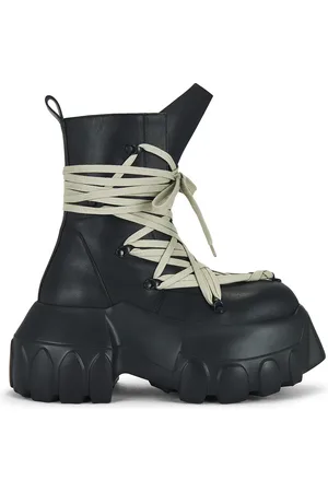 Rick Owens Megalaced Mega Tractor Boots in