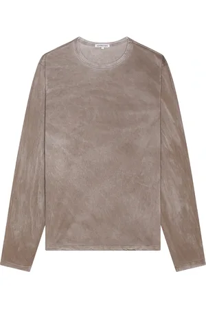 Cotton Citizen Classic Crew Long Sleeve Tee in Grey