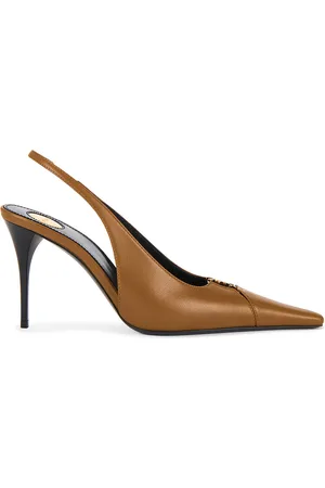 Saint Laurent Babylone Pump in Brown