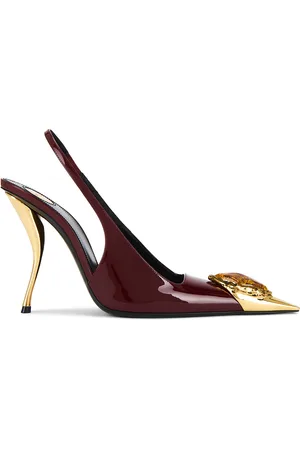 Saint Laurent Loulou Pump in Burgundy