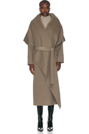 The Row Adia Coat in Taupe