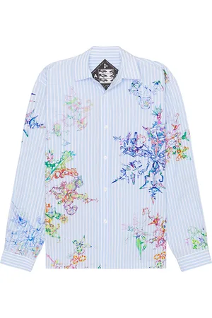P.A.M. PERKS AND MINI Fractal Stripe Shirt in Blue