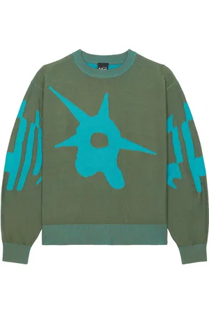 P.A.M. PERKS AND MINI Kuu Crew Neck Sweater in Green