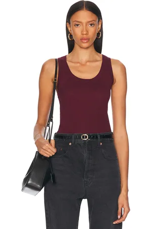 Saint Laurent Tank Top in Wine