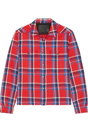 DRKSHDW BY RICK OWENS Cropped Outershirt in Red