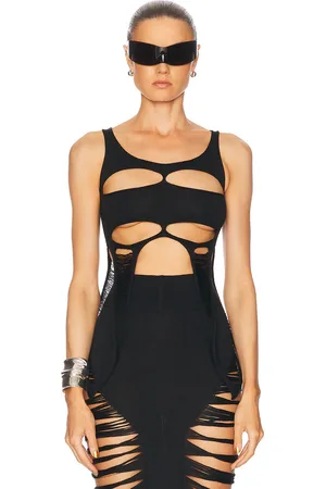 Rick Owens Tanja Cropped Tank Top in