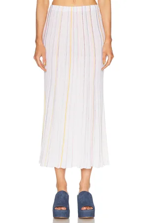 GABRIELA HEARST Celeano Skirt in Ivory