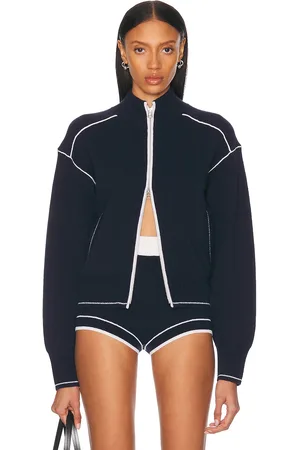 Guest In Residence Cashmere Track Jacket in Navy