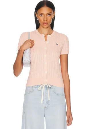 Ralph Lauren Short Sleeve Cardigan in Pink