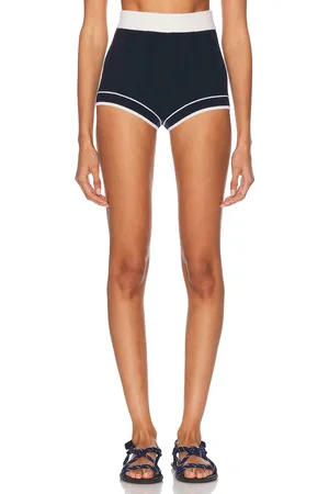 Guest In Residence Cashmere Racer Short in Navy