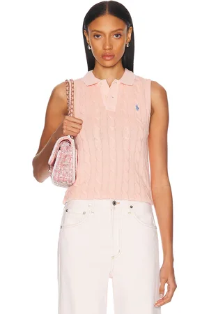 Ralph Lauren Sleeveless Polo Top in Pink