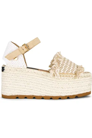 Stella McCartney Gaia Platform Sandal in Taupe