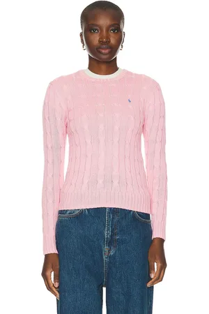 Ralph Lauren Julianna Long Sleeve Pullover Sweater in Pink