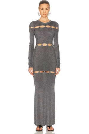 Isabel Marant Elmire Dress in Metallic Silver