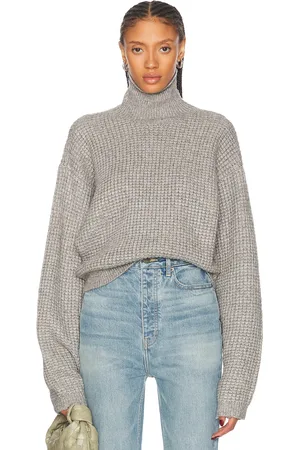 FEAR OF GOD Cropped Turtleneck Sweater in Grey