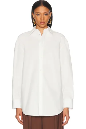 Saint Laurent Button Up Top in White