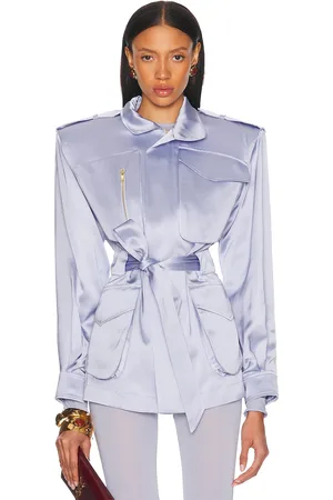 ALEXANDRE VAUTHIER Satin Tailoring Jacket in Lavender