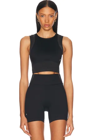 On Running Studio Knit Crop Top in Black