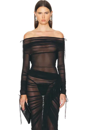 Atlein Ruched Off The Shoulder Top in
