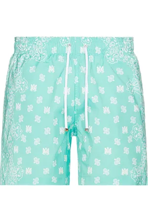 AMIRI Bandana Paisley Swim Trunk in Blue