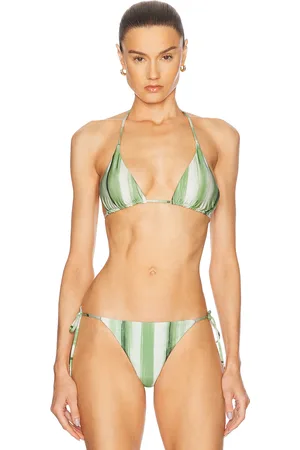 Cult Gaia Estella Bikini Top in Green