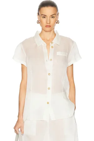 Khaite Keefe Organza Top in White