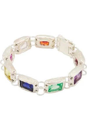 Bleue Burnham Rose Bracelet in Metallic Silver