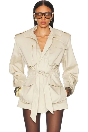 ALEXANDRE VAUTHIER Cotton Tailoring Jacket in Neutral