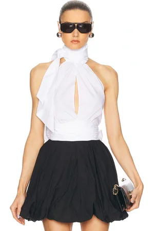 ALEXANDRE VAUTHIER Poplin Sleevess Blouse in