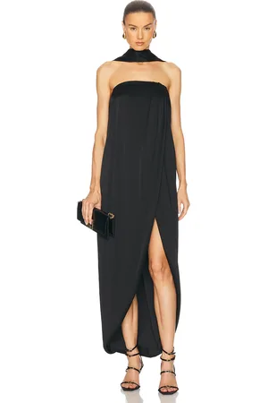 ALEXANDRE VAUTHIER Crepe Satin Maxi Dress in