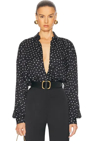 ALEXANDRE VAUTHIER Polka Dot Button Down Top in