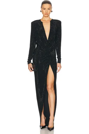 ALEXANDRE VAUTHIER Macro Crystal Maxi Dress in