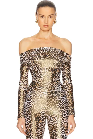 ALEXANDRE VAUTHIER Panther Bodysuit in Tan
