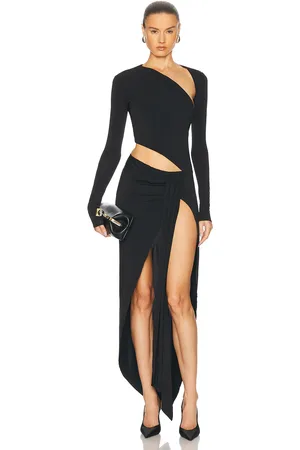 ALEXANDRE VAUTHIER Asymmetrical Maxi Dress in