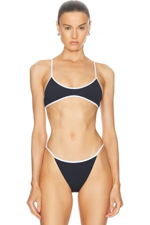 Tropic of C Rio Bikini Top in Black