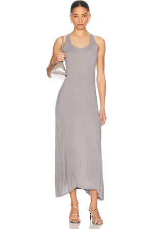 Helmut Lang Twist Maxi Dress in Grey