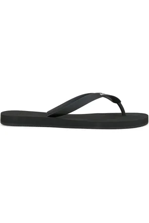 Balenciaga Logo Thong Sandal in Black