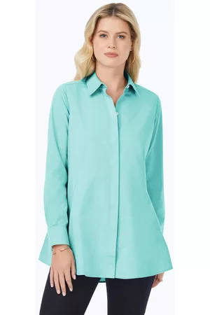 Foxcroft Women Tunics - Cici Essential Pinpoint Non-Iron Tunic