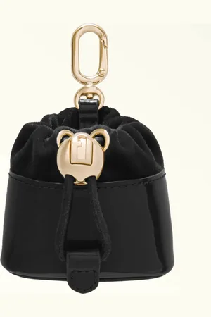 Furla Mionido Hi-tech Accessories Nero Patent Leather + Velvet Satin Fabric Woman