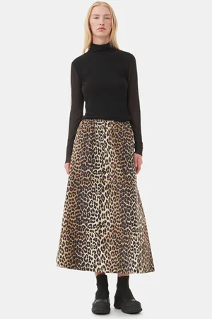 Ganni Printed Elasticated Maxi Skirt