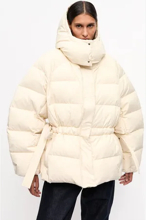 Ganni White Tech Oversized Puffer Jacket