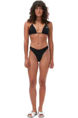 Ganni Recycled Matte Lowrise Wave Bikini Briefs