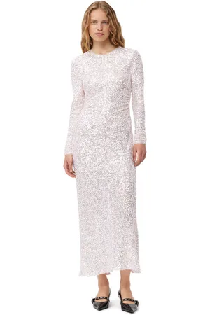 Ganni 3D Sequins Maxi Dress