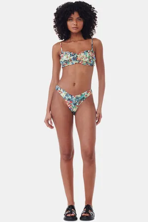 Ganni Recycled Printed Lowrise Bikini Briefs