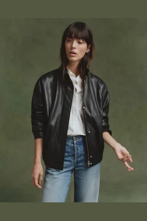 GANT Women Leather Harrington Jacket (S)