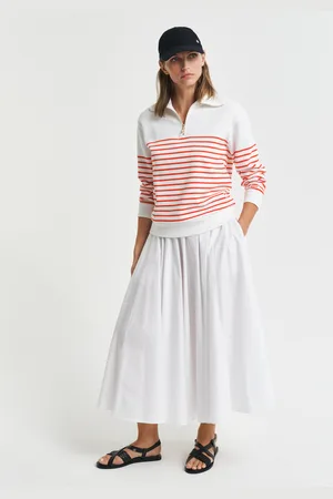 GANT Women Cotton Midi Skirt (34)