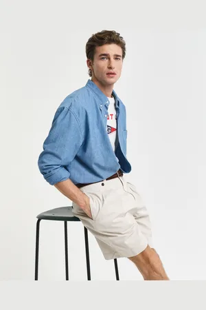 GANT Men Relaxed Fit Cotton Twill Chino Shorts (48)