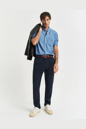 GANT Men Slim Fit Cotton Linen Chinos (30/32)