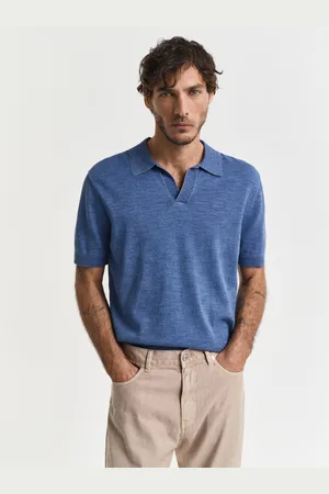 GANT Men Sunfaded Short Sleeve Polo Sweater (S)